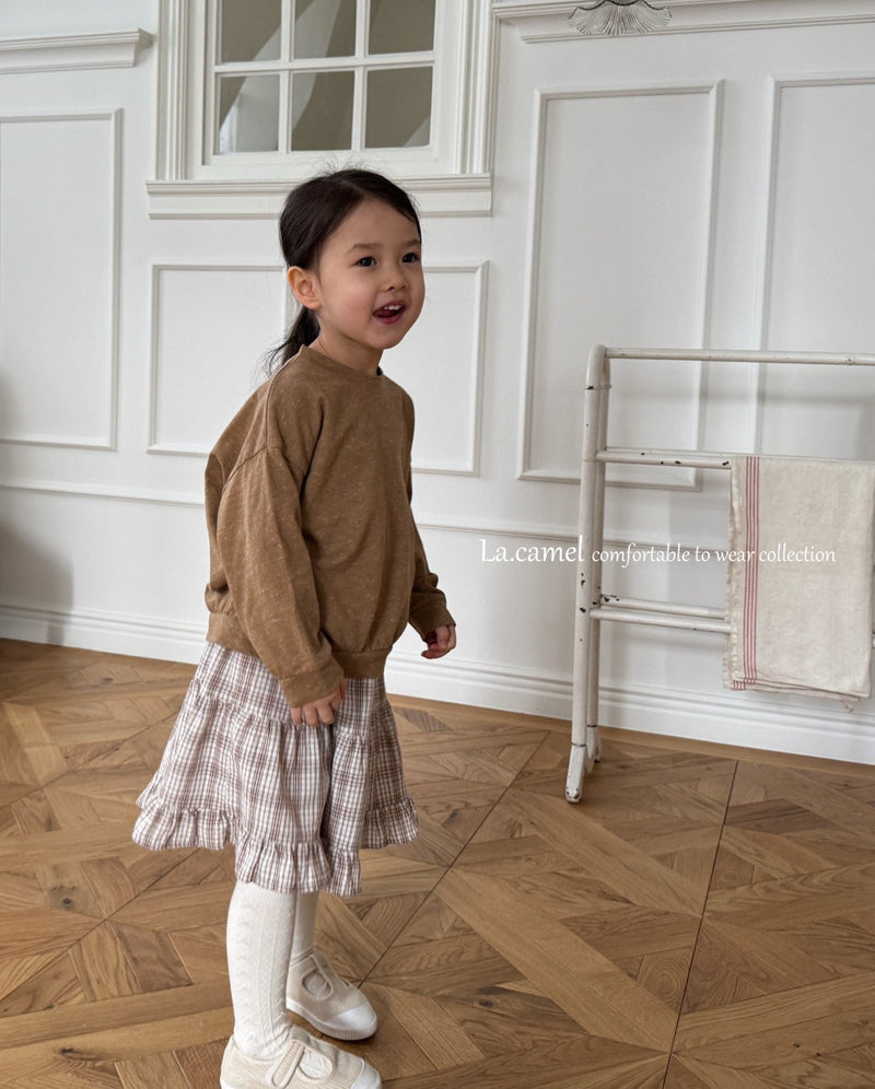 la camel  / elmu skirt【for  kids】