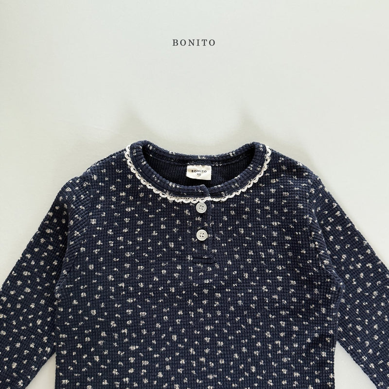 bonito / flower warp lace t【for kids&Jr.】