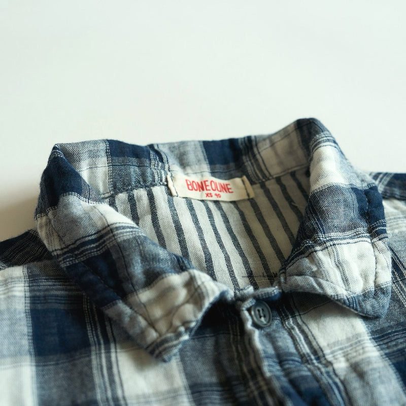 boneoune / double check shirt【for kids, Jr. 】