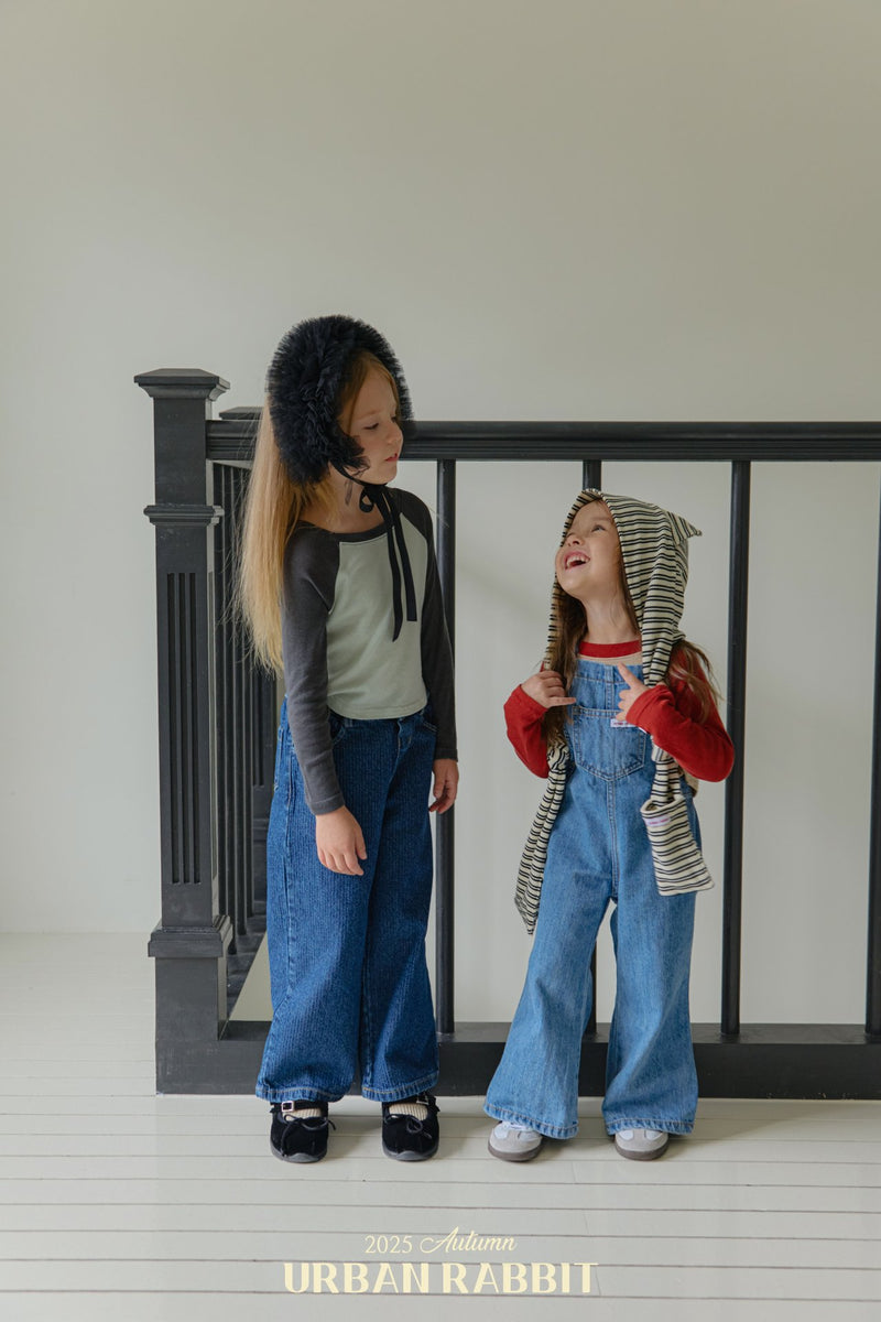 urban rabbit / denim boots cut overall【for kids & Jr.】