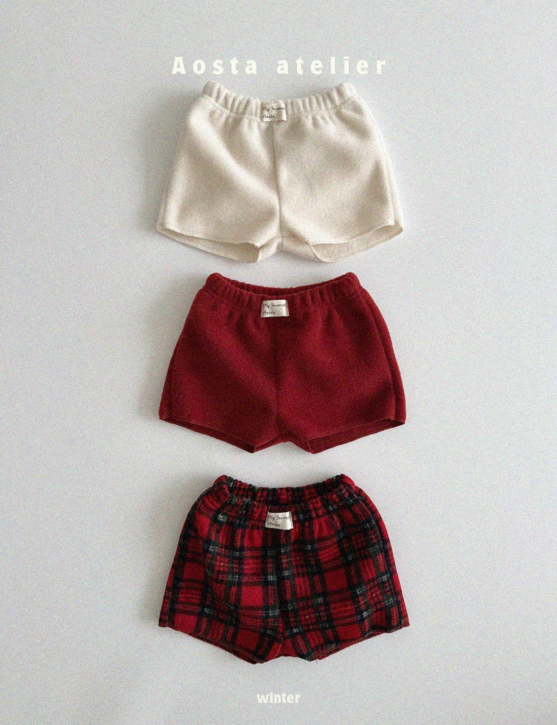 aosta / winter bonbon short pants