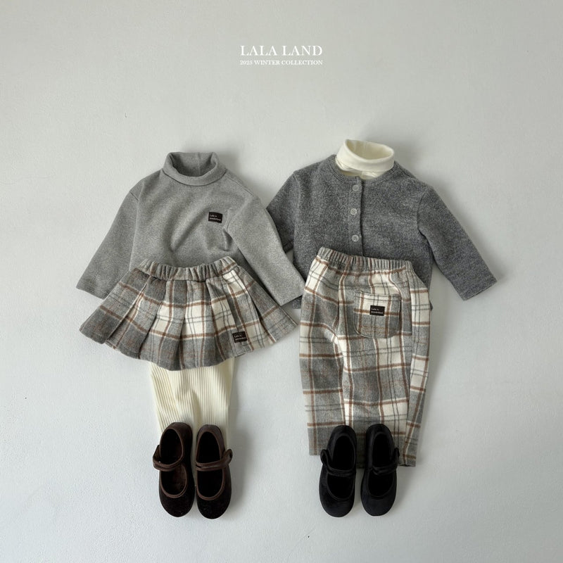 lalaland / bucket check pants【for kids】
