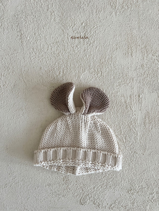 thelala / bunny knit beanie
