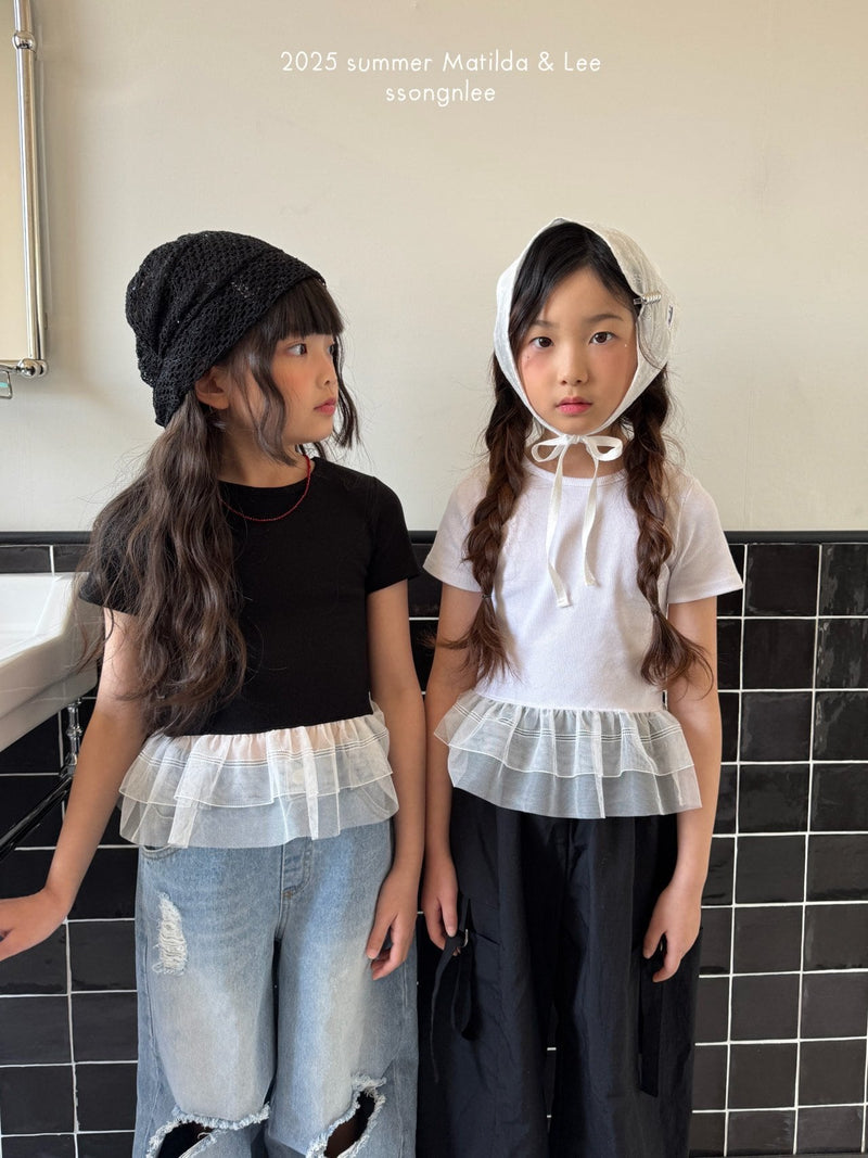 matilda & lee / flow crop tee【for kids&Jr.】