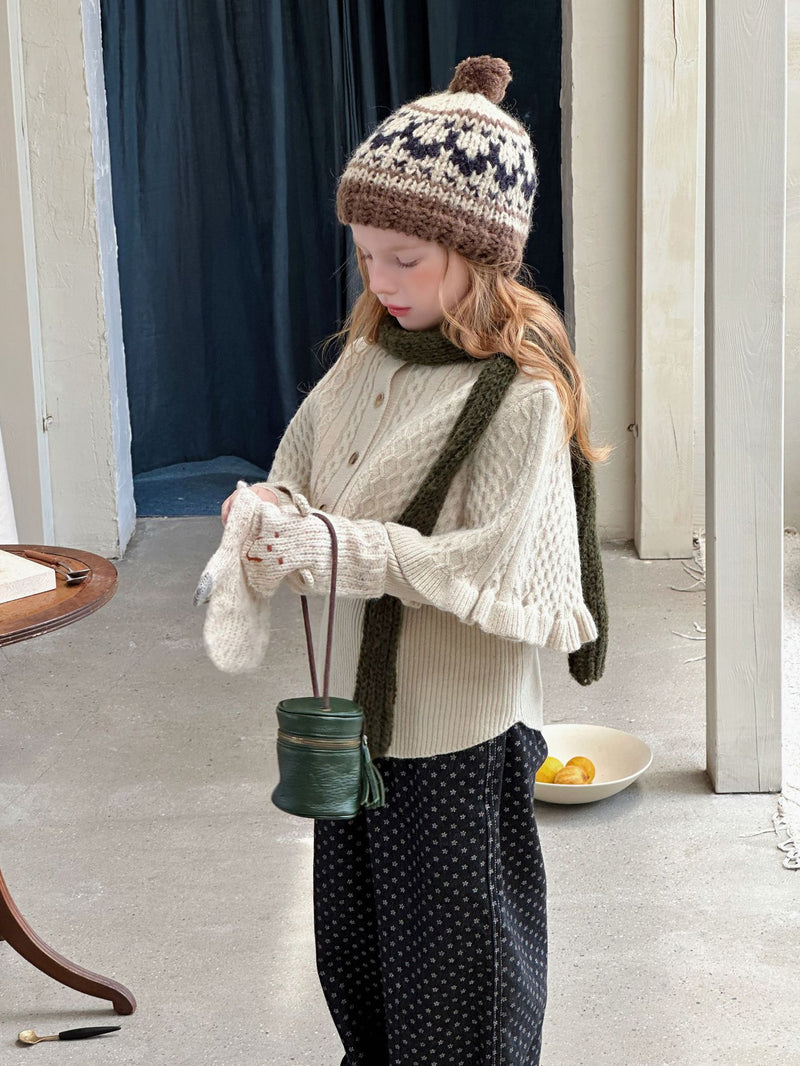 knit mantle coat 【for kids&Jr.】