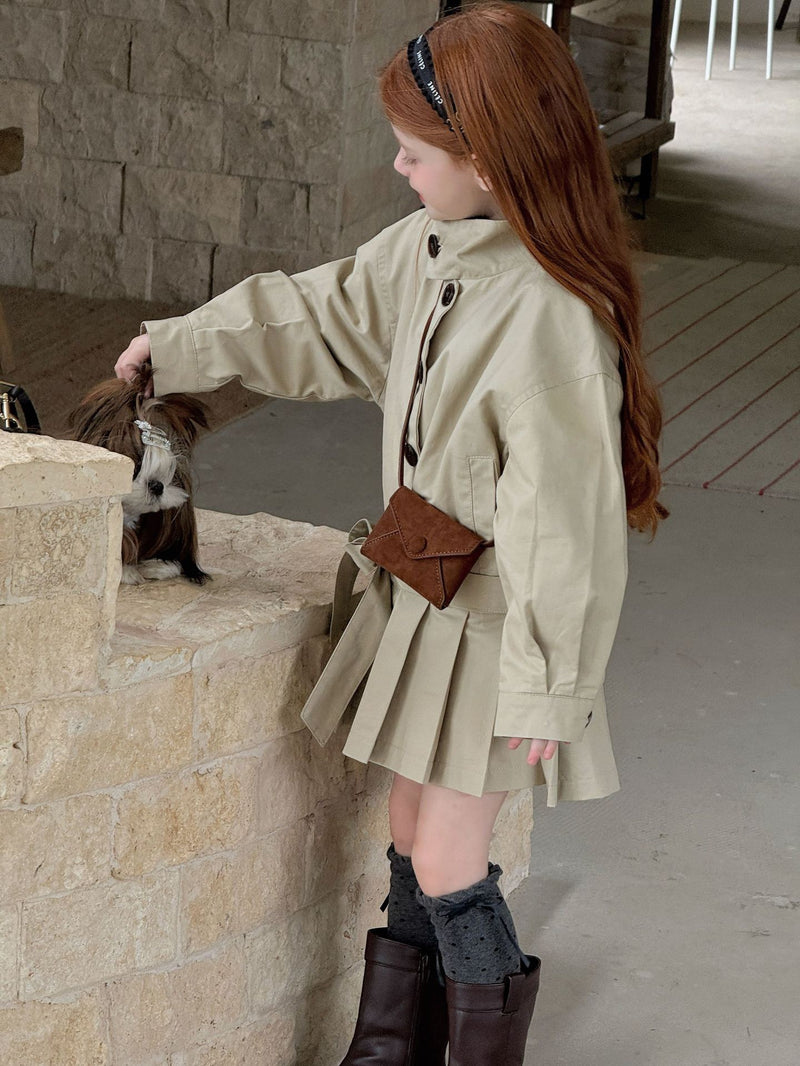 otaly /  pleats trench coat【for kids , jr】(no.5688)