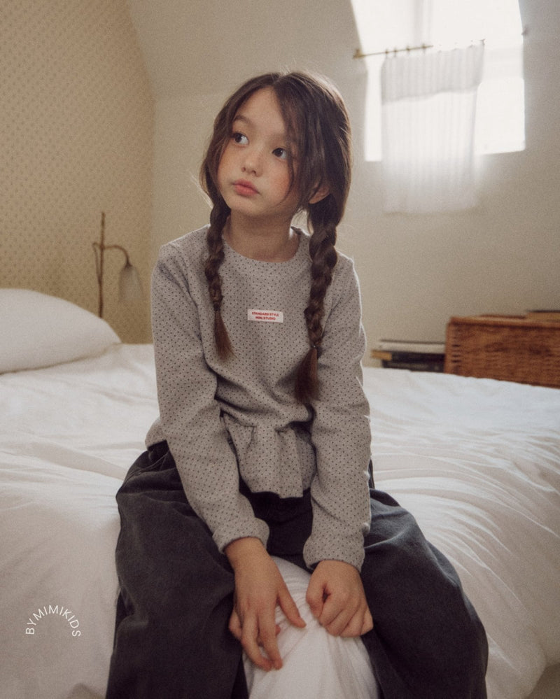 by mimi  / mini dot tee【for kids , jr】