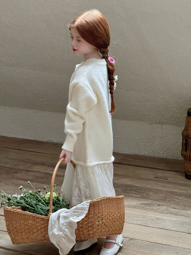 otaly / knit layered one-piece【for kids , jr】(no.5691)
