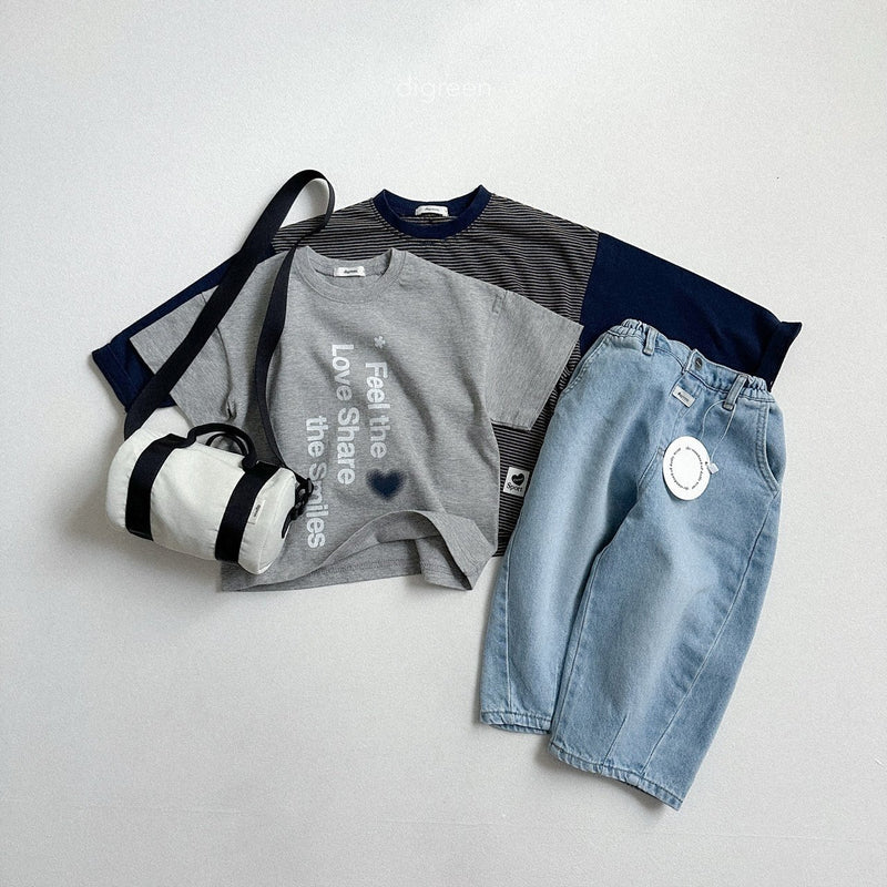 digreen / volume denim pants【for kids】
