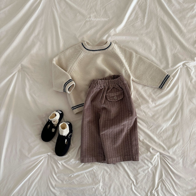 一部即納 atomeme / roy button pants 【 for baby, kids 】