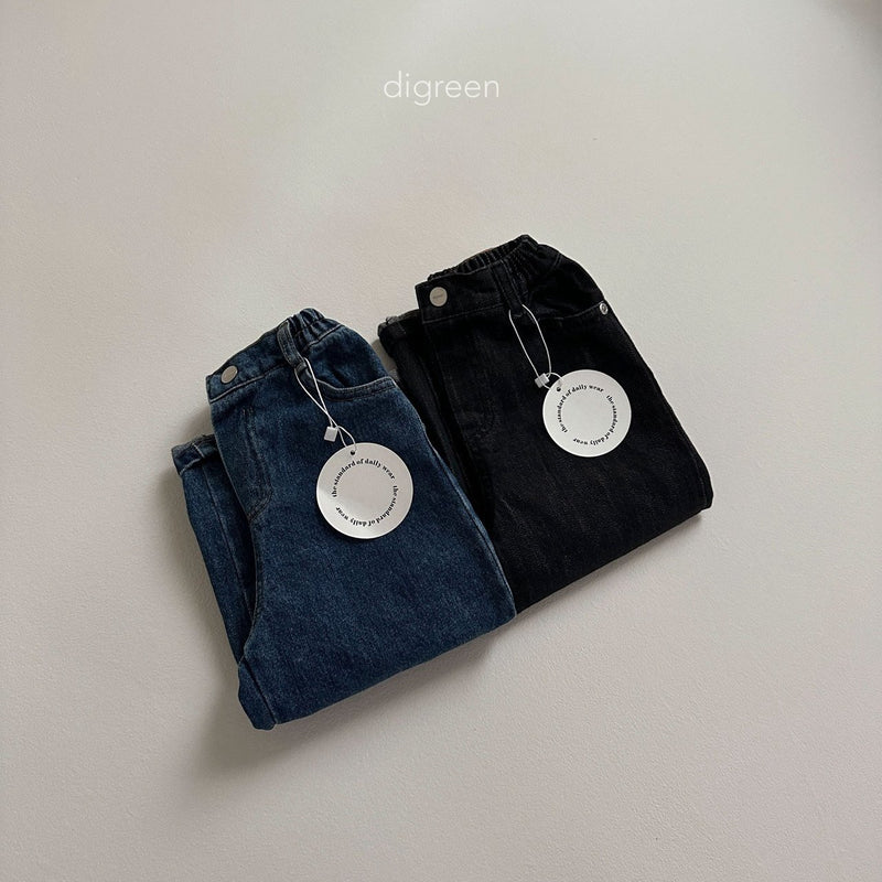 digreen / wide denim pants