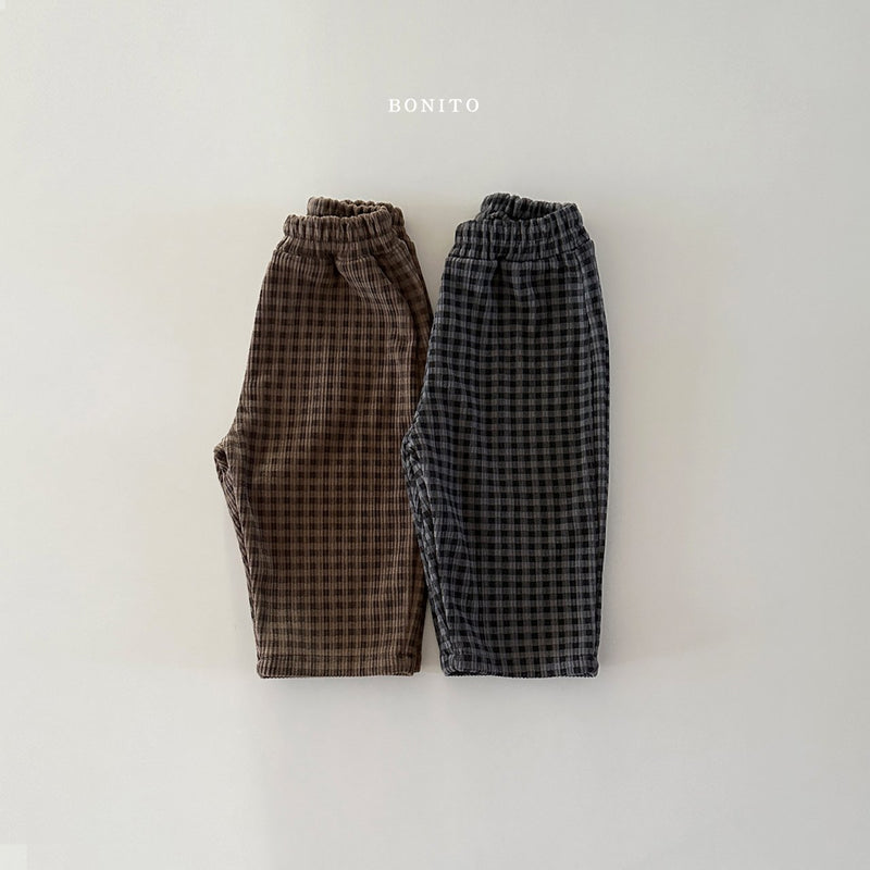 bonito / wool check pants