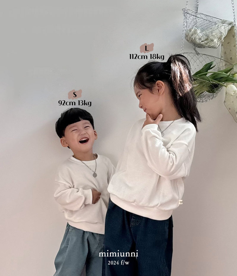 【9/20-9/30期間限定予約販売】mimiunni / 1+1  soft basic mtm【for kids 】2024fw