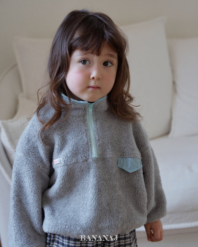 bananaj / foaming half zipup mtm【for kids & jr.】