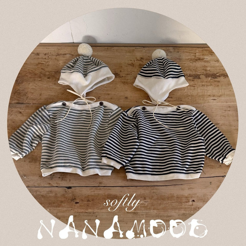nanamood by bananaj / marine stripe bonnet【for baby】