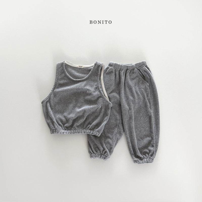 bonito / terry vest set up【for kids&Jr.】