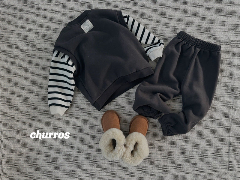 churros / U stripe mtm【for kids , jr】