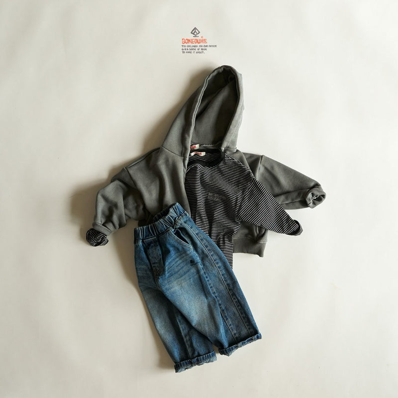 boneoune / side denim pants【for kids, Jr. 】