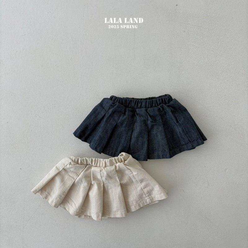 lalaland / slub denim skirt【for kids】