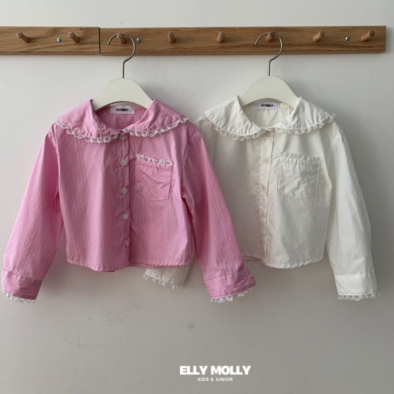 elly molly  / rose lace blouse【for kids, Jr. 】