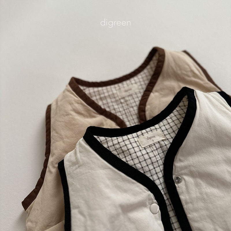 digreen / reversible vest