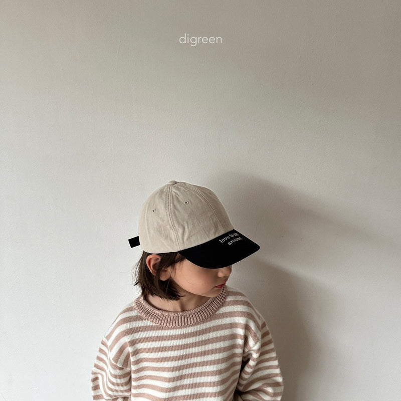 digreen / color block cap