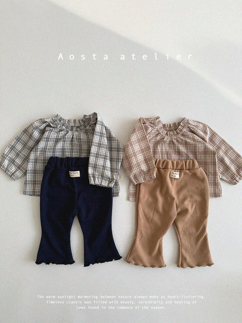 aosta / le check blouse【for baby &kids】