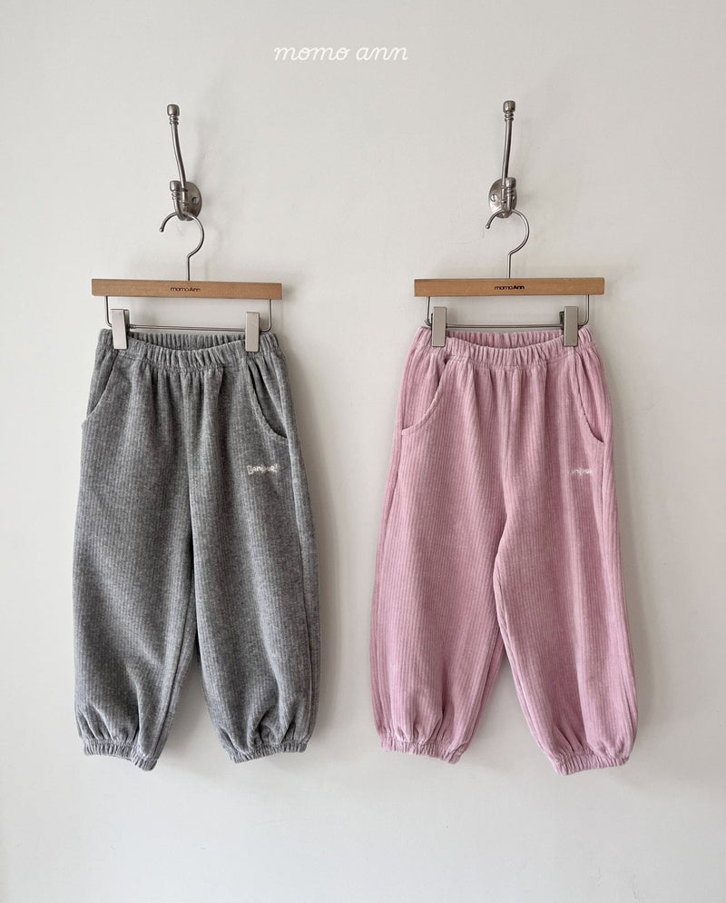 momo ann /  velour pants【for kids &Jr.&adult】