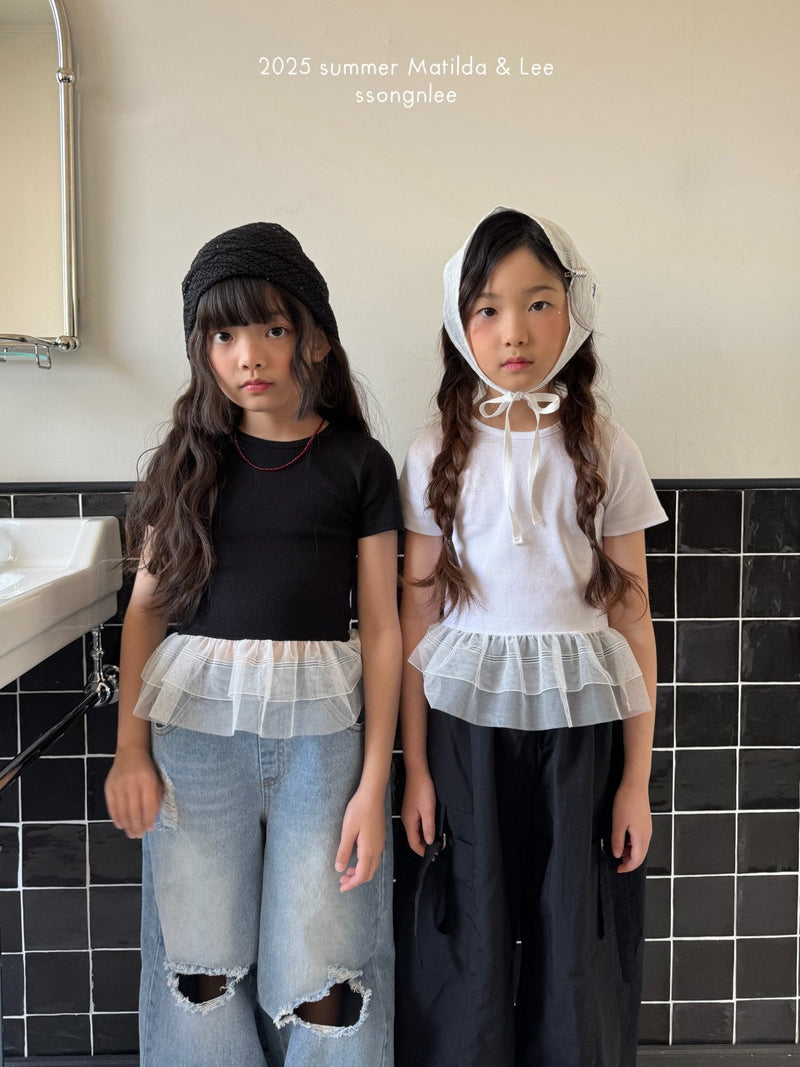 matilda & lee / flow crop tee【for kids&Jr.】