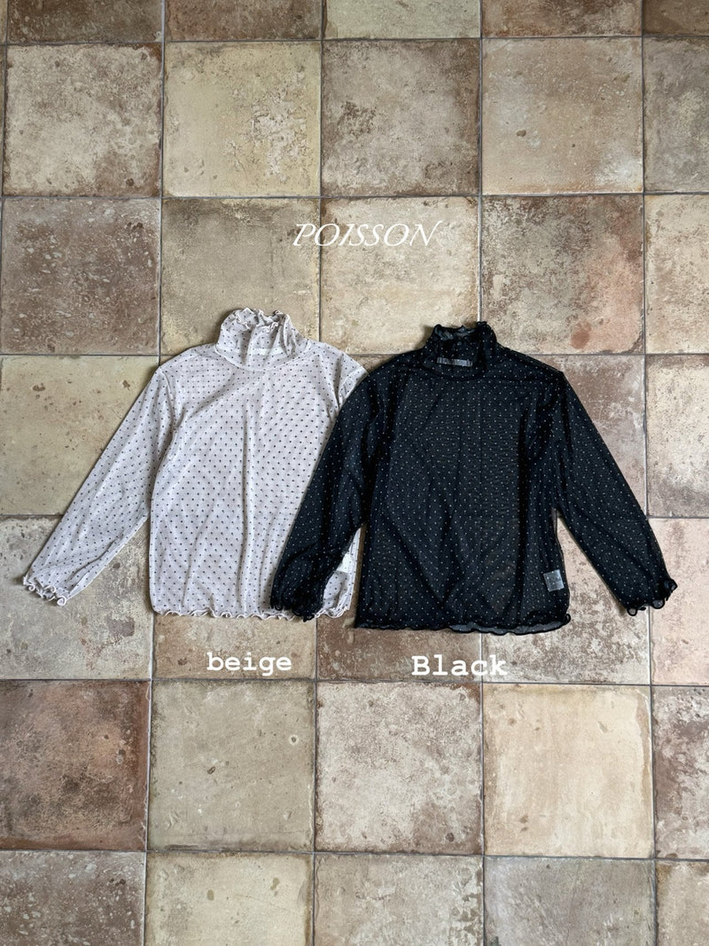 poisson / lace half tee【for kids &Jr.】