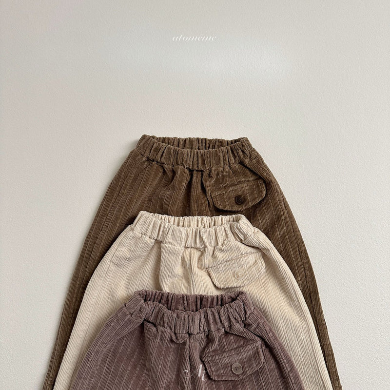 一部即納 atomeme / roy button pants 【 for baby, kids 】