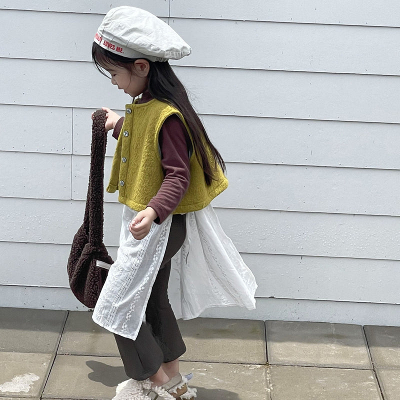 loose fit vest【for kids , jr】