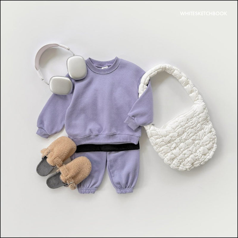 white sketch book /  warm basic pants【for kids&Jr.】