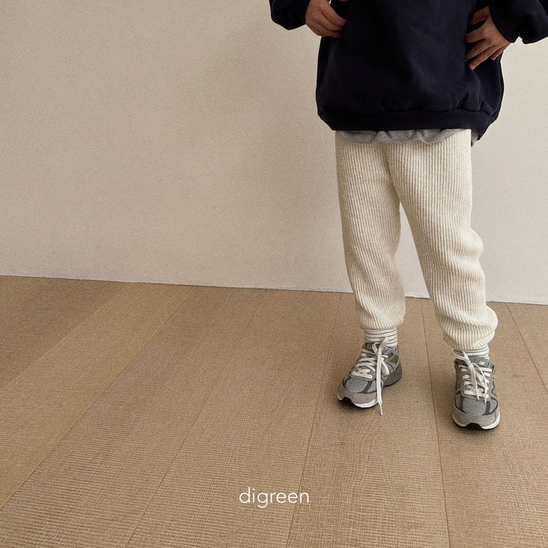 digreen / knit jogger pants