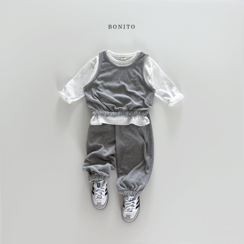 bonito / terry vest set up【for kids&Jr.】