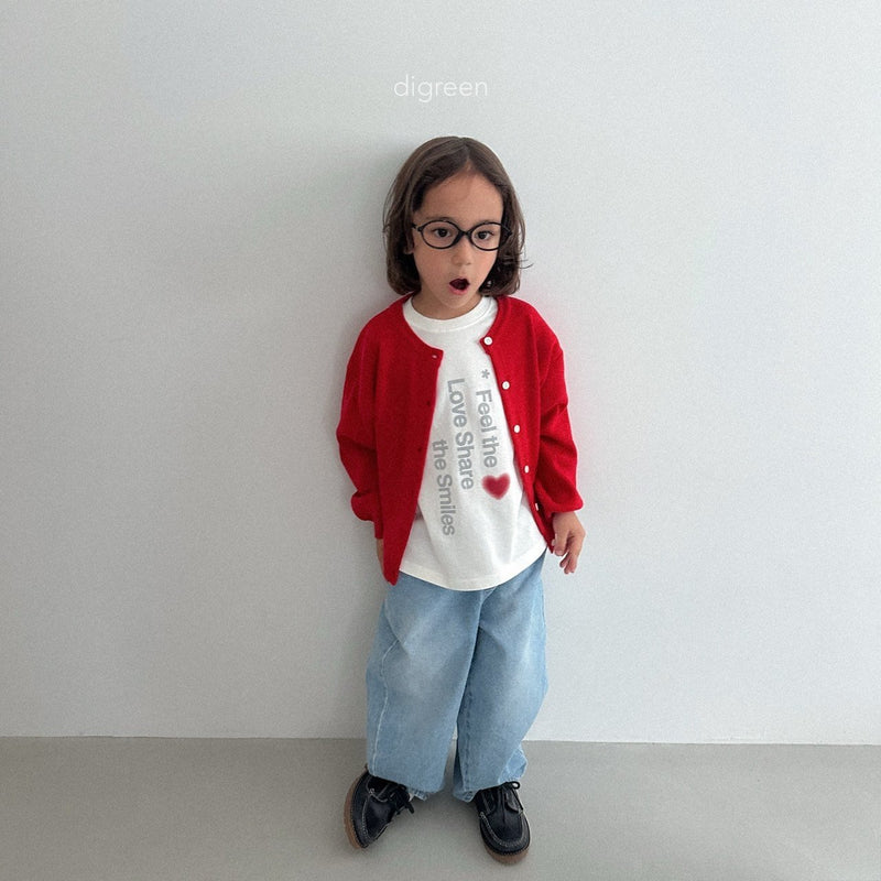 digreen / volume denim pants【for kids】