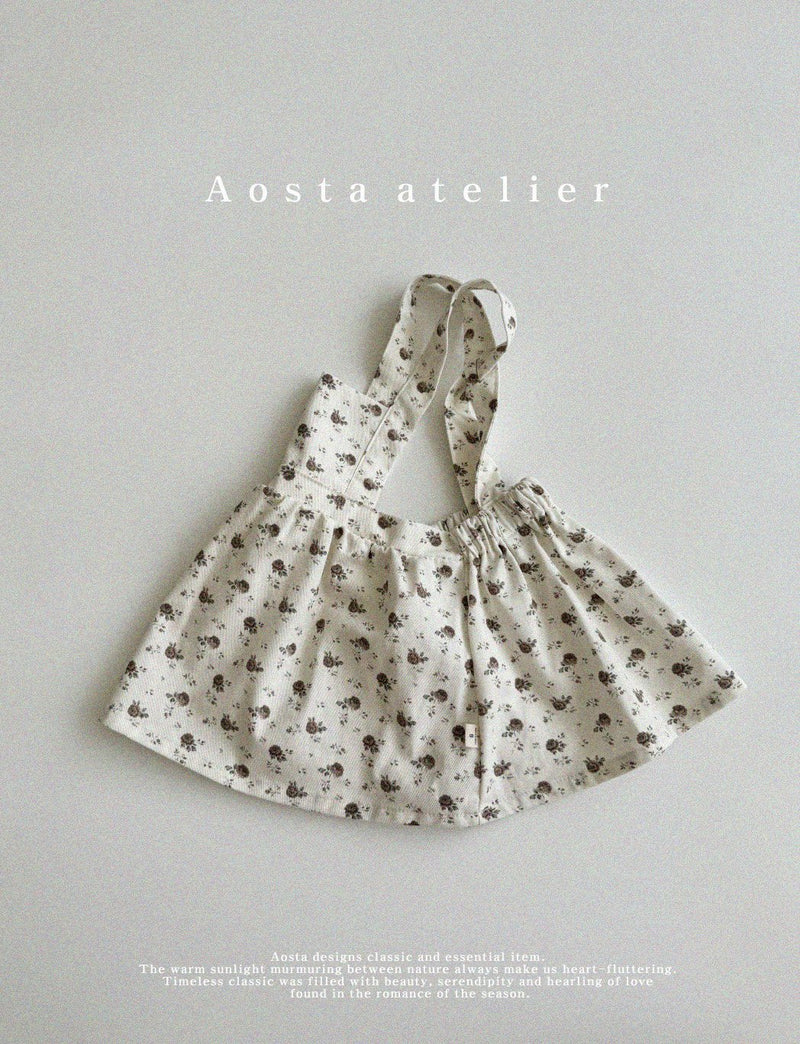 aosta / flower suspender skirt