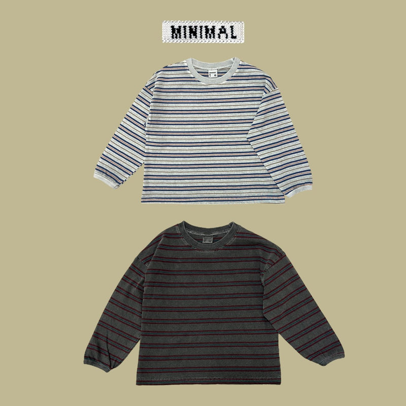 minimal / pigment boarder tee【for kids &Jr.】