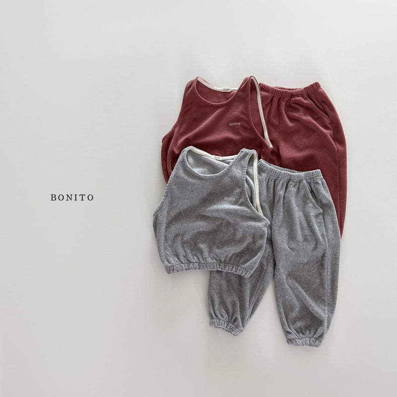 bonito / terry vest set up【for kids&Jr.】
