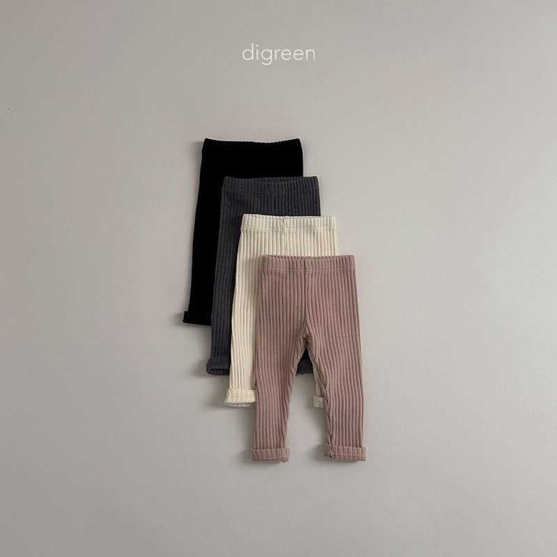 digreen / rib leggings