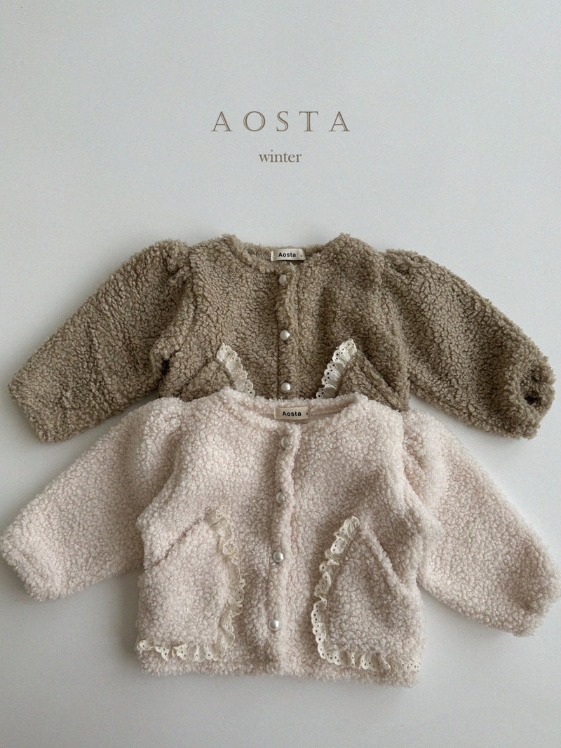 aosta / tete bear cardigan