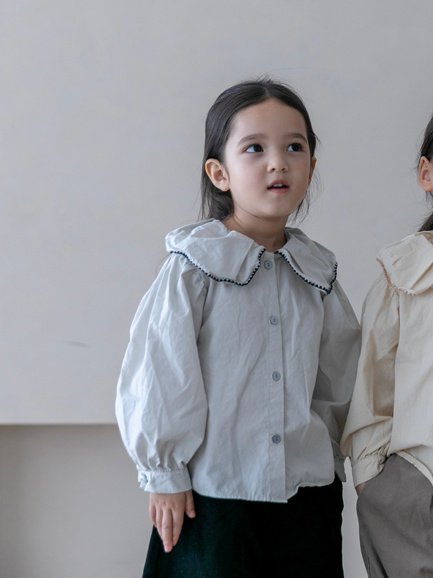oatmeal / may sela blouse【for kids】