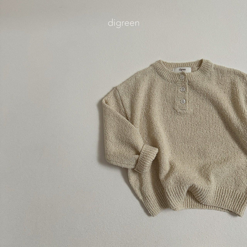 digreen / sand knit tee【for kids】