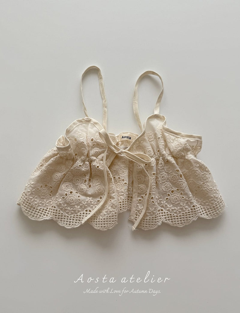 aosta /  lace ribbon vest【for baby&kids】