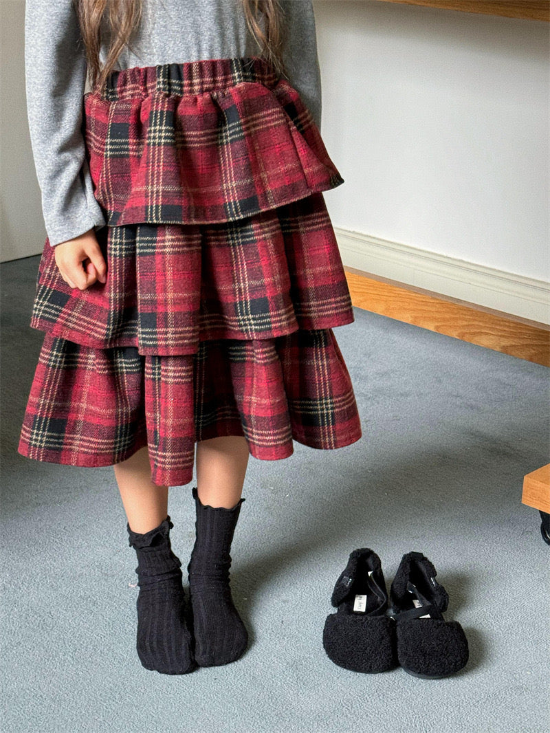 cheng le / tiered skirt 【for kids , jr】