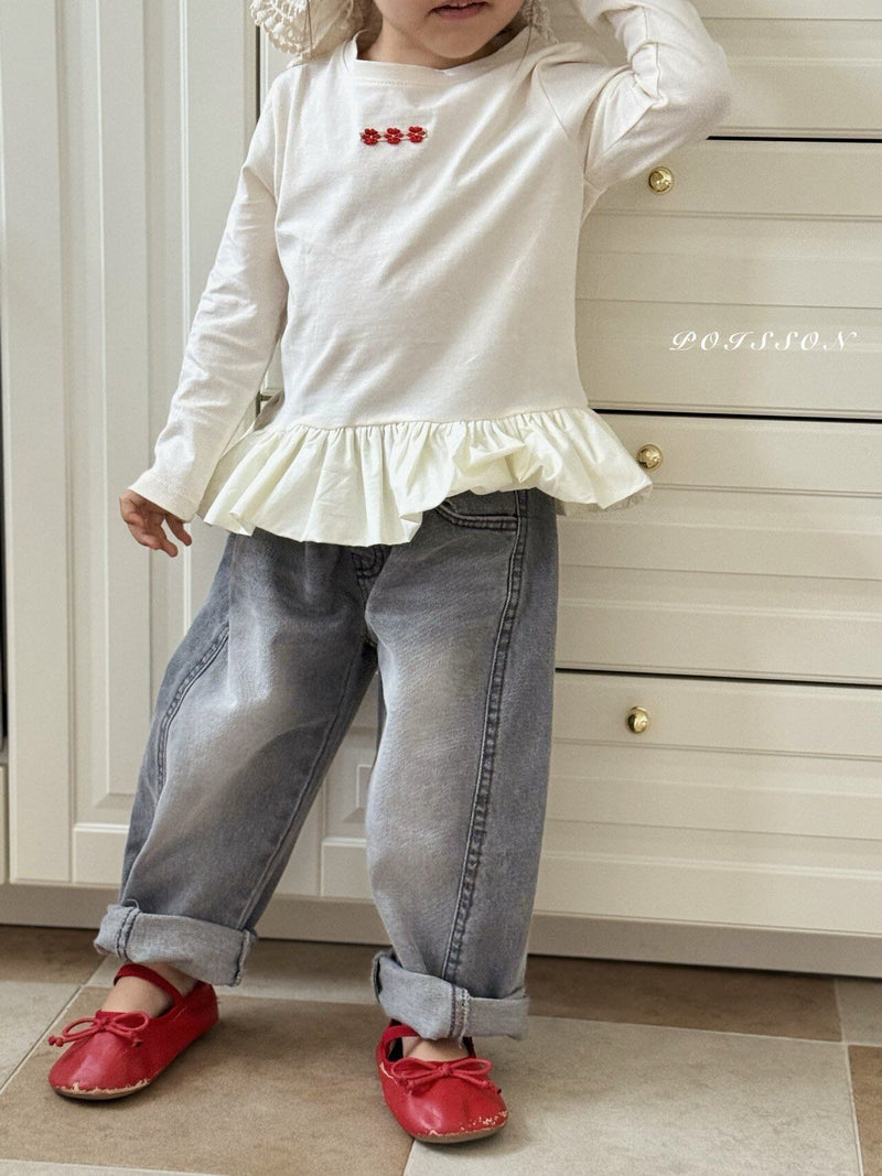 poisson / brush denim pants【for kids &Jr.】