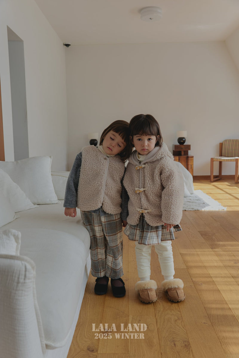 lalaland / bucket check pants【for kids】