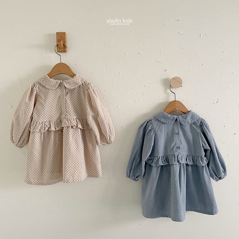 aladin / collar smocking onepiece