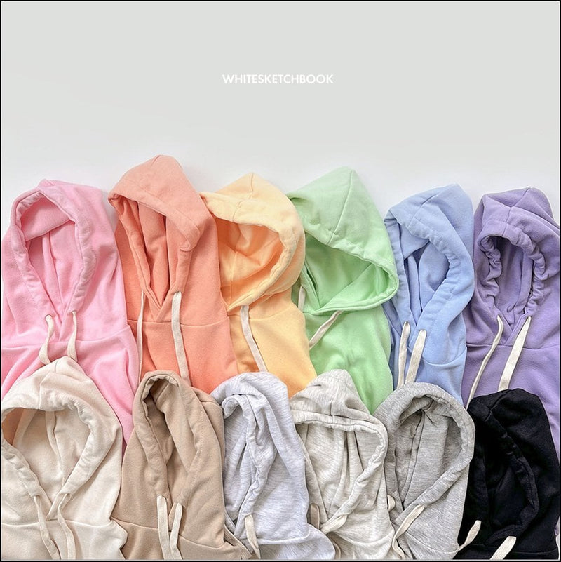 『8/31まで特別価格』white sketch book / soda muji hood mtm【for kids&Jr.】