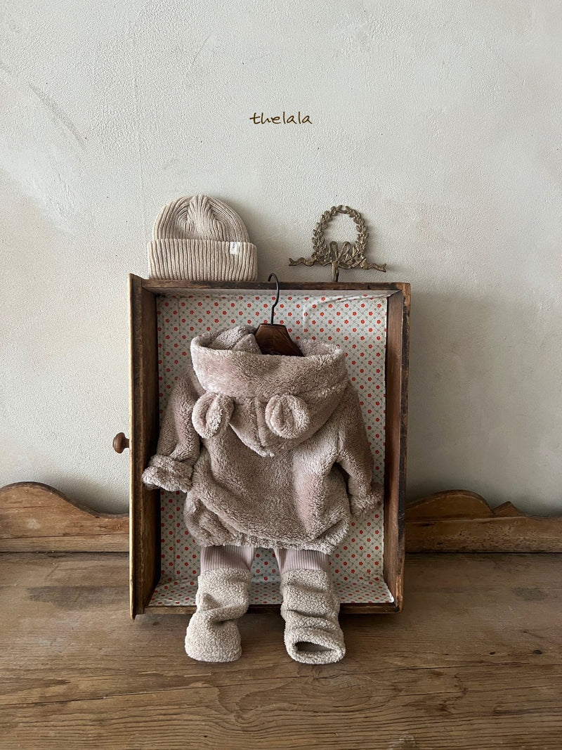 thelala / boa bear zip-up